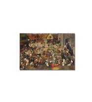 DBSanatevi Pieter Bruegel - The Fight Between Carnival And Lent Tablo 50 X 70 Cm