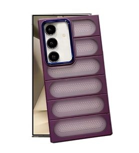 Samsung Galaxy S24 Kılıf Airmax Silikon Kapak - Derin Mor