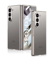 Galaxy Z Fold 6 Kılıf Titanyum Metal Tasarımlı Zore Kıpta Caz Kapak