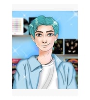 Kim Namjoon (rap Monster) Tablo Ahşap Poster Dekoratif Kod1699