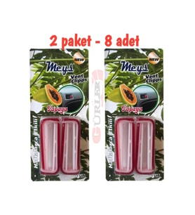 Oto kalorifer ızgara gecmeli koku 2paket-8 adet oto kokusu papaya