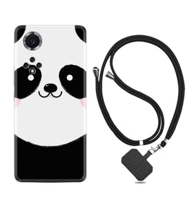 Huawei Nova Y70 Y90 Nova 9 SE  Kılıf Boyun Askılı Silikon Sevimli Panda 1794