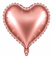Kalp Folyo Balon Rose Gold (18 inc)
