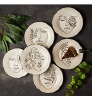 Karaca Face 6 Kişilik Pasta Takımı 21 cm