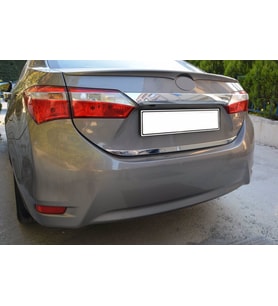 Toyota Corolla Formlu Krom Bagaj Alt Çıta 2013-2019 Paslanmaz Çel
