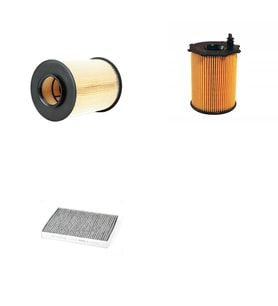 Bosch Filtre Bakım Seti Volvo S40 II 1.6 D 109 Beygir Dizel 2008-2013 Hava + Yağ F. + Polen Filtre Bosch