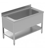 Electrolux Professional Yıkama-süzme Tezgahı, 1 Evye (1280x540x350 Mm), Taban Raflı - 1400 Mm, Plus LSGVLP1401