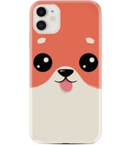 Apple iPhone 11 12 13 Mini Kılıf Desemli Silikon Sevimli Köpek 1731