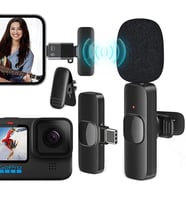 K8 Kablosuz Type-c + Lightning Vlogger Yaka Mi̇krofonu