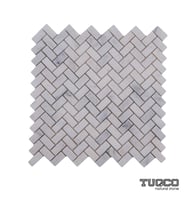 Herringbone Carrara Eskitme Mermer Mozaik