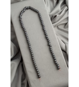 Hematit Doğal Taş Mat Gri Rondela Kesim 6x5mm Dizi