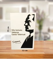 Atatürk Özlü Sözler Serisi Model-2 (Siyah & Beyaz)