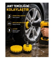 Mey İthalat® 3 Parça Matkap Fırça Temizlik Seti – Her Yüzey İçin Güçlü ve Pratik Çözüm Yeni Nesil