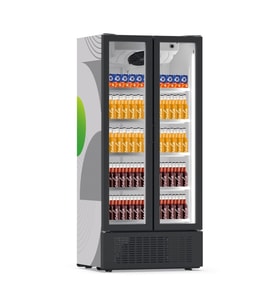 Green Cooler 900 WOC Dikey Tip Şişe Soğutucu, Çift Kapılı