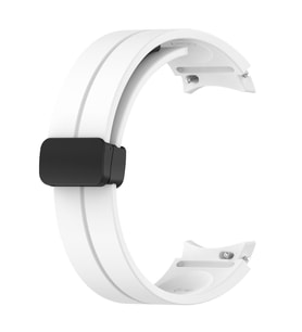 Microsonic Samsung Galaxy Watch 4 Classic 42mm Kordon Ribbon Line Beyaz