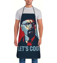 Let's Cook Baskılı Komik Mutfak Önlüğü Unisex Ayarlanabilir Askılı Walter White