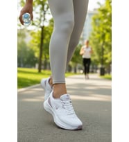 Enoch Kadın Spor Ayakkabı Nefes Alabilir Örme Saya Antrenman Sneaker Ayakkabısı