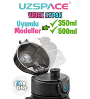 Uzspace Yedek Kapak Dikkat 2 Farklı Ebat (350/500)----(650/800/1000/1500) (Siyah)