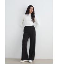 LCW Modest Siyah Beli Lastikli Soft Touch Kadın Eşofman Altı