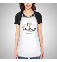 Kişiye Özel Türkçe Öğretmenine Hediye Mutfak Önlüğü