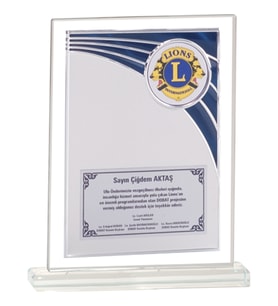 ODAK KUPA - Cam Plaketler - CM-086 B - 18x21 cm