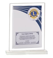 ODAK KUPA - Cam Plaketler - CM-086 B - 18x21 cm