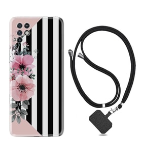 INFINIX Note 11 Pro Note 10 Hot 9 Play Kılıf Boyun Askılı Silikon Flowers 4 1390