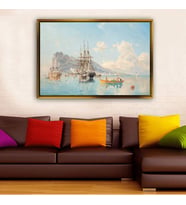 Altın Çerçeveli dekoratif tablo l1319 (Gold)