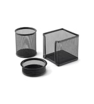 Metal Perfore 3'lü Set Siyah-