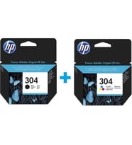 Hp 304 Siyah N9K06AE + Hp 304 Renkli N9K05AE Kartuş Seti
