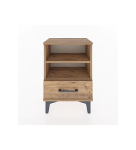Arges Komodin 2 Raflı Tek Çekmeceli 44x30x64 Çam-Çam