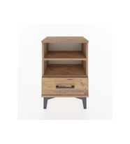 Arges Komodin 2 Raflı Tek Çekmeceli 44x30x64 Çam-Çam