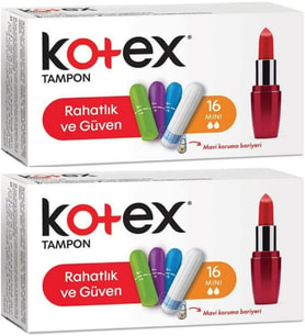 Kotex Tampon Mini 32 Li Set (2PK*16)