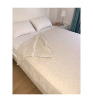 %100 Pike Doğal Kumaş Tek Kişilik 4 Mevsim Yatak&Koltuk Örtüsü