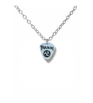 Trivium Metal Müzik Grubu Pena Şeklinde Çift Taraflı Rock İşaretli Unisex Metal Kolye (Gümüş)