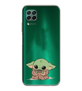 Huawei P40 Lite Uyumlu Baskılı Yumuşak Silikon Şeffaf Telefon Kılıfı