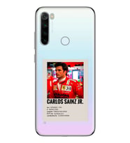 Redmi Note 8 Uyumlu Carlos Sainz Desenli Şeffaf Telefon Kılıfı