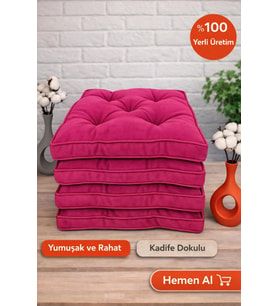 SİLİKONLU FİTİLLİ SANDALYE MİNDERİ