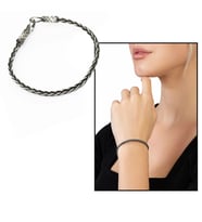 El İşçiliği Foxtail Tasarım 1000 Ayar Gümüş Kazaz Kadın Bileklik
