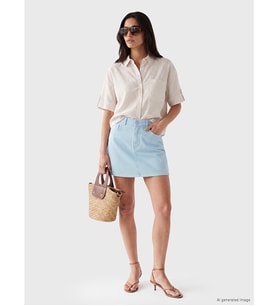 LCW Vision Mavi Regular Fit Mini Jean Etek