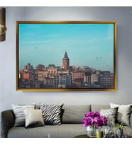 Altın Çerçeveli dekoratif tablo l516 (Gold)