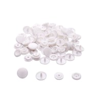 Çıt Çıt Seti Plastik Beyaz (100 Set)