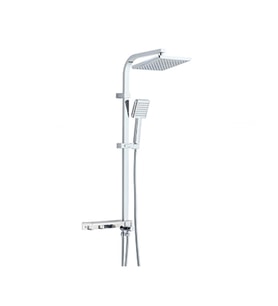 Tema Rain Hill Tetra Sürgülü Banyo Duş Takımı Seti Paslanmaz Boru