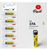 Maxycell 5 Adet 27A Düğme Piller 12V
