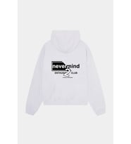 Streetwear Oversize Hoodie – Siyah Baskılı Kapüşonlu Sweatshirt (Beyaz)