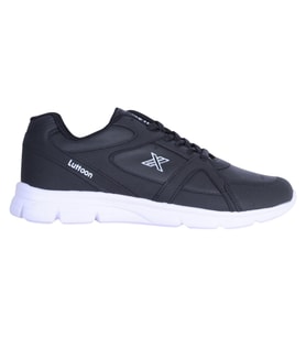 Luttoon Prt-251 Syh-Byz Cilt Erkek Sneaker Ayakkabı (Siyah)