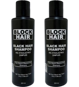 Saçları Siyahlaştıran Block Hair Şampuan 200ML x 2 Adet