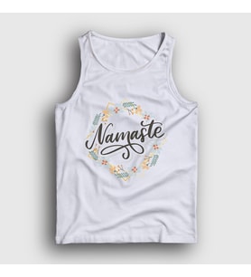 Presmono Unisex Beyaz Namaste Meditasyon Hediye Yoga Atlet 512743tt