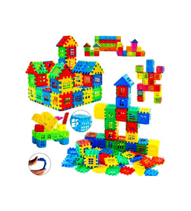 Oyuncak Puzzle 3d Yapı Tasarım Blokları 64 Parça Eğitici Zeka Geliştirici Set 64 Parça Puzzle