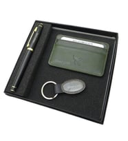 Signator D378 İsme Özel Set - Deri Kartlık + Anahtarlık  + Kalem Seti  İsme Özel Hediyelik Set (Karışık)